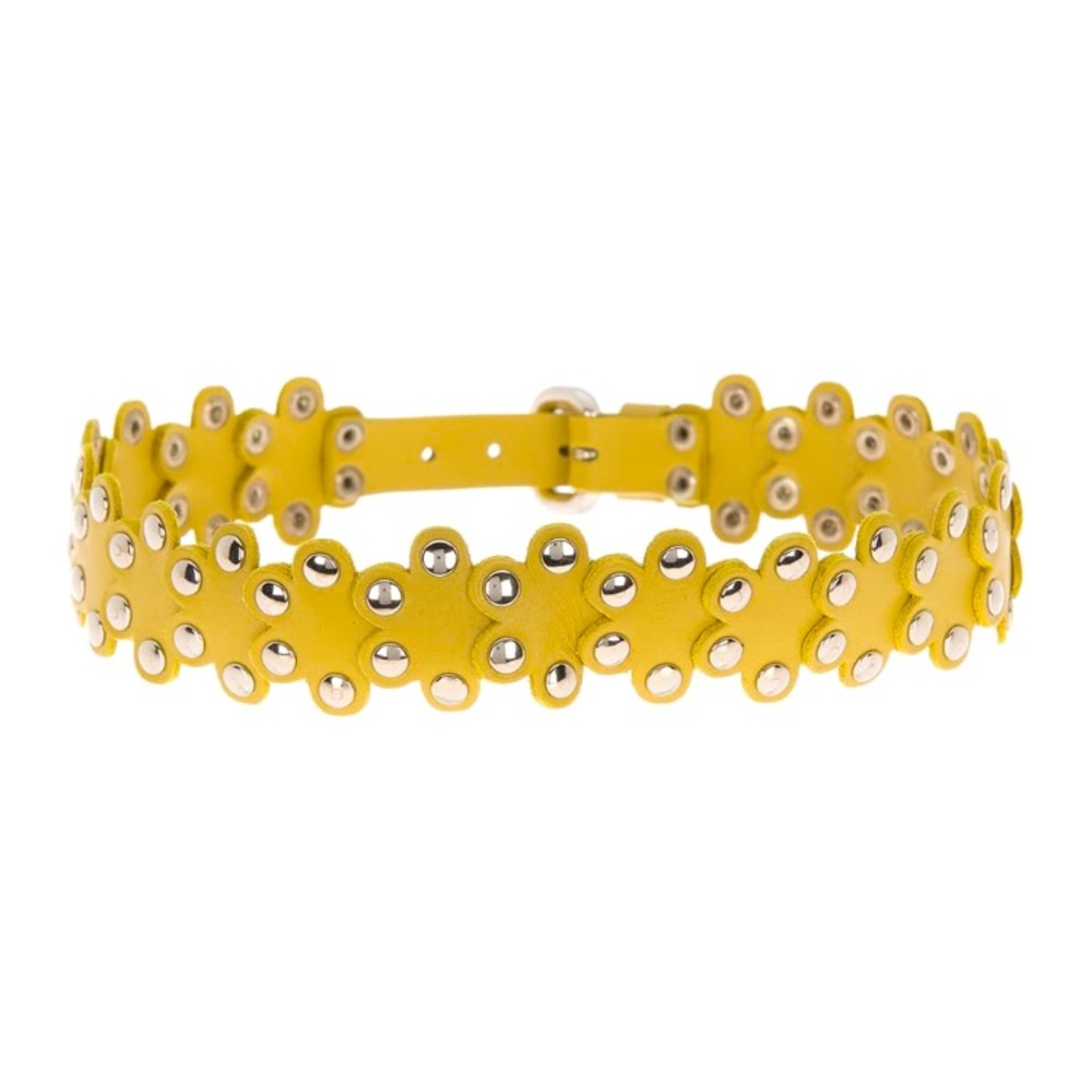 RED VALENTINO Studded Leather Choker Necklace 💛